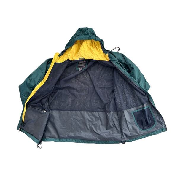 Vintage 90s Abercrombie Performance Nylon Windbreaker jacket Hunter Green Mens L - Picture 9 of 11